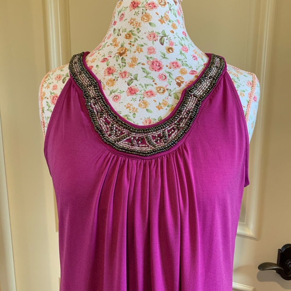 Beaded sleeveless dress